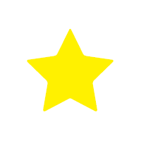 Rakuten - 【メール便対応】PS843オキナ パリオシール 星シール（型抜タイプ）黄 14×13mm 200片入