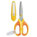 【メール便対応/3個まで】SK-367-Yソニック メガサク 学童はさみ 左手用 黄工作 図工 DIY