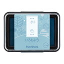 【メール便対応】HAC-1-PBシヤチハタ いろもよう水色スタンプ クラフト アレンジ 手帳 消しゴムはんこ ゴム印 文具女子博