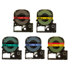 【メール便不可】SC36キングジム テプラPROテープカートリッジカラーラベル（パステル）36mm幅 テプラ..