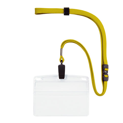 【メール便不可】オープン工業 吊り下げ名札 クリップ式ソフト ヨコ名刺サイズ 10枚 お徳用10枚パック ..