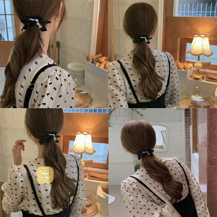 【500円以上の注文送料無料】ヘアゴム おしゃれ ヘアバンド 輪ゴム 蝶々結びビーズ ヘアアクセサリー アクセサリー 子供 可愛い リングゴム 髪飾り 髪留め 結婚式 パーティ オフィス ギフト ポイント消化 3