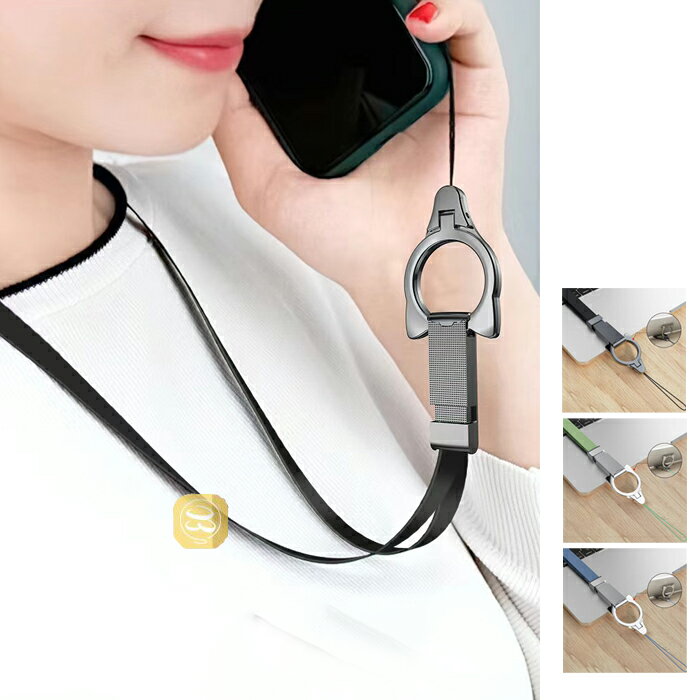携帯ストラップ ネックストラップ 首かけタイプ 3way シンプル シリコーンタイプ 猫デザイン リングストラップ 高品質 長持ち 社員証入れ付き 定番 丈夫 ...