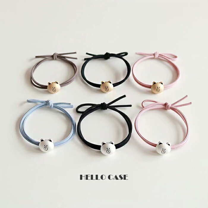 【500円以上の注文送料無料】クマちゃんヘアゴム おしゃれ ヘアバンド 髪ゴム カワイイ キレイ ヘアアクセサリー レディース 女性 シンプル トレンド 流行 ポニーテール 可愛い 大人 流行 プレスレット ポインド消化