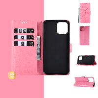 iPhone7用大人かわいい花と蝶柄スマホケース