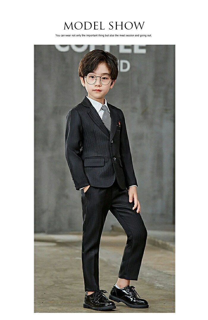 子供スーツ キッズスーツ 男の子 スーツ フォーマル 5点セット ジャケット ベスト ...