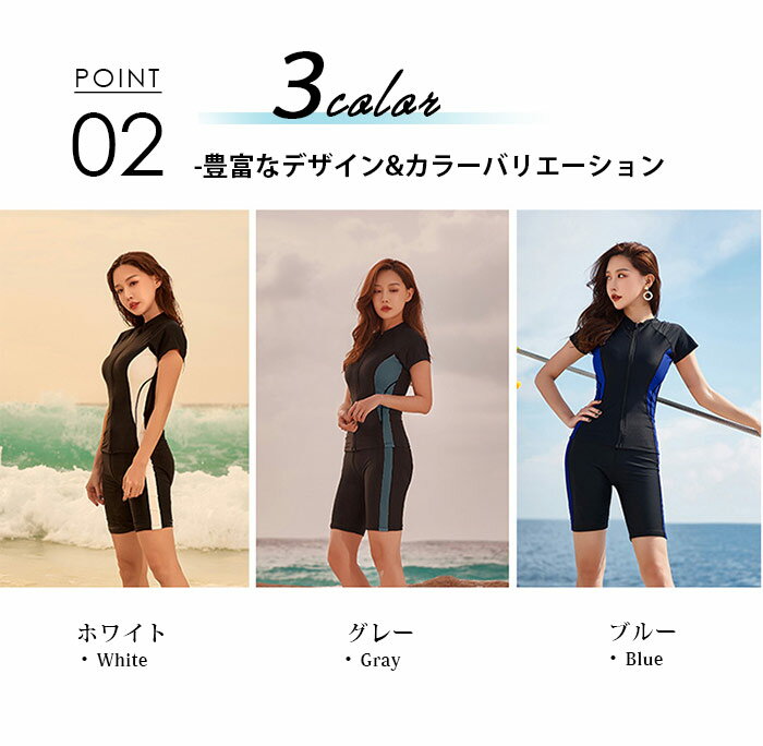 水着 レディース フィットネス 体型カバー セパレート 大きいサイズ 半袖 UVカット...