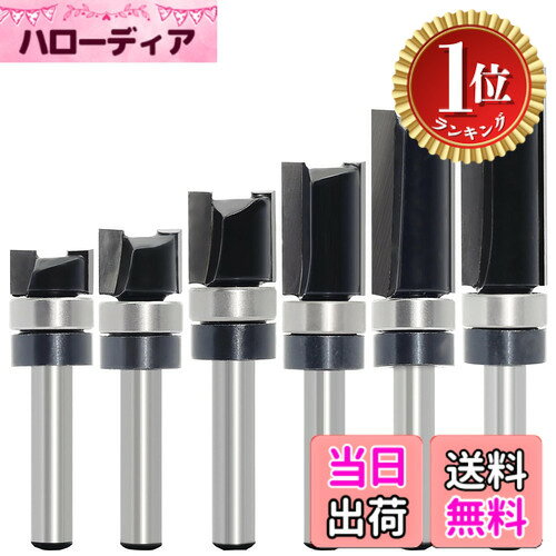 【楽天ランキング1位獲得】【送料無料】ガイドべアリング付ストレートビット サイズ：6本セット