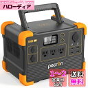 PECRON ポータブル電源 E600LFP リン酸鉄 1200W / 614Wh 小型 大容量 AC定格1200W(サージ2400W) ポータブルバッテリー 蓄電池 急速充電 軽量 高耐久 パススルー MPPT ソーラー充電 純正弦波 PSE認証済 BMS安全管理 車中泊 アウトドア キャンプ 非常用電源 停電対策 防災