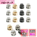 YFFSFDC コード ストッパー 2穴 金属 16個セットコードロック ストッパー 調整ストッパー 紐 丸型 穴径約4mm シューレースストッパー 交換 補修用