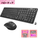 Arteck 2.4G無線ワイヤレス キーボード マウス セット 軽量 薄型 Type-C 充電式 フルサイズ キーボード マウス コンピューター、デスクトップ...