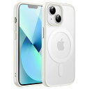 JEDirect iPhone 13 mini 5.4インチ用 マグネット ケース MagSafeに対応 半透明のマット背面 薄型 耐衝撃 カバー (スターライ...