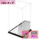 KUKERフィギュアケース アクリルケース コレクションケース ディスプレイケース 台座 背面ミラー 組み立て簡単 頑丈 汚れ防止 手袋 クリーニングクロス付き(15×15×25cm, 台座ミラー+背面ミラー)