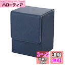 Venssu デッキケース トレカケース 縦入れ マグネット PU レザー 100枚 スリーブ対応 「 遊戯王 ポケモン デュエマ 各種 カードゲーム BOX 」 (紺)