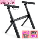 Donner 電子キーボード ピアノ Z型 スタンド 折りたたみ式 高さ55-85cm調節可能 頑丈 安定54/61/73/76/88?電子ピアノに対応 舞台 スタジオ 教室に適用 DKS-100