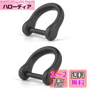 TISUR チタン Dリング ブラック スマートキー用に dカン DIY レザークラフト バッグ ストラップ 財布用のパーツ (ミニ/ねじ棒9mm-艶消し/ブラック 2個)