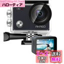AKASO アクションカメラ V50X,4K30fps 20MP 新版6軸手ぶれ補正 WiFi対応 小型アクションカム,40M防水 タッチスクリーン式 HDMI出力 Micro USB外部マイク対応 水中カメラ,豊富なアクセサリー リモコン付き (V50X)