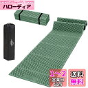 LEEPWEI キャンプ マット アウトドアマット レジャーマット 車中泊 極厚20mm 収納袋 ゴムバンド 付き/防水/超軽量/断熱(ダークグリーン+ブラック)