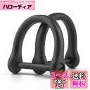 TISUR チタン Dリング ブラック スマートキー用に dカン DIY レザークラフト バッグ ストラップ 財布用のパーツ (ねじ棒17mm-艶消し/ブラック 2個)