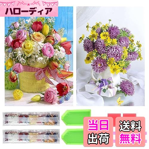 【送料無料】サムコス ダイヤモンドの絵画 ダイヤモンドアート キット 2個セット 暇つぶし おしゃれ か..