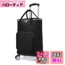 BQKOZFIN 4輪 ショッピングカート ショッピングキャリー 買い物カート 横押し可能 機内持ち込み 軽量 キャリーバッグ 2WAY (Lサイズ ブラック)(3)