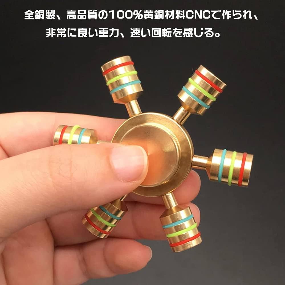 HY-MS Hand Spinner ハンドスピナー 指スピナー 超耐久性 高速回転 ストレス解消 暇つぶし 3～5分平均スピン (ハンドスピナー 10)