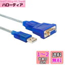 DTECH USBシリアルケーブル 1.8m USB-RS232C 変換 クロス接続 クロスケーブル USBtypeA to D-sub9ピン オスーメス RT...