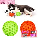 AUSCAT 犬おもちゃ 音が出るボール 噛むおもちゃ 中小型犬 知育玩具 頑丈 天然ゴム 犬用玩具 歯清潔 口臭予防 ストレス解消「橙緑ボール 2点 セット ...