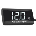 【送料無料】YFFSFDC デジタル電圧計 バッテリー残量表示計 汎用型 DC 12V 24V 48V 60V 72V 84V リチウム電池 鉛蓄電池 リン酸鉄リチウムイオン電池 LCDディスプレイ バッテリーチェッカー バッテリーモニター (白)