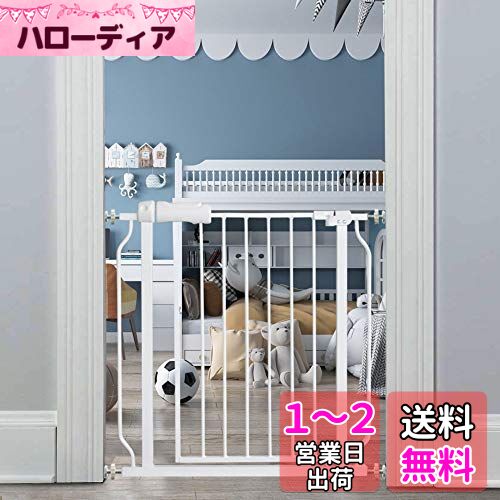 エルフ ベビー(Fairy Baby)ベビーゲート 階段上 ペットゲート ベビーフェンス 適用幅61-266cm ビデオ付き 突っ張り式 オートクローズ機能 扉開閉式 赤ちゃん ゲート ベビーガード 柵 拡張付き 補強部品付き 高さ78cm (ホワイト、取付幅74-86cm) エルフ ベビー(Fairy Baby)ベビーゲート 階段上 ペットゲート ベビーフェンス 適用幅61-266cm ビデオ付き 突っ張り式 オートクローズ機能 扉開閉式 赤ちゃん ゲート ベビーガード 柵 拡張付き 補強部品付き 高さ78cm (ホワイト、取付幅74-86cm)