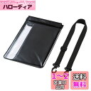 サンワサプライ タブレットケース 防水防塵(10.1インチ) IP47取得 スタンド機能付き ショルダーベルト付き ブラック PDA-TABWPST10BK