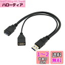 CableccBlack USB 3.0 オス - デュアルUSBメス エクストラパワー データ Y 延長ケーブル 2.5インチモバイルハードディスク用(2)