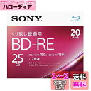 ソニー ブルーレイディスク BD-RE 25GB (1枚あたり地デジ約3時間) 繰り返し録画用 20枚入り 2倍速ダビング対応 ケース付属 20BNE1VJPS...