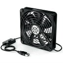 ELUTENG USBファン 12cm 冷却ファン 強力 1500RPM USB扇風機 5V 静音 長持ち玉軸受 PCファン 3段階調節 薄型 冷却クーラー 7枚羽根 長寿命 卓上 PC ゲーム機 ルーターなど冷却対応 USB fan 12cm