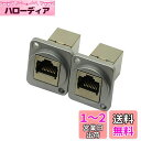RJ45カプラインラインカプラCAT.A6。ウォールプレート用イーサネットケーブル延長アダプタメス - メス(F/F)(2パック)(2)