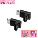YFFSFDC USB Type C 変換 90° L字 USB3.1 タイプc 変換アダプタ オス メス USB c コネクター 延長アダプタ 2個セット