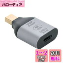 cablecc USB-C Type C メスソースからミニディスプレイポート DPシンク HDTVアダプター 4K 60hz 1080p タブレット&電話&ノートパソコン用 (Mini-DPホストからType-Cモニターには対応しません)(3)
