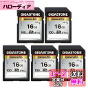 Gigastone SDカード 16GB 5枚セット, 高速 フルHD ビデオ SDHC メモリーカード 16GB 5-Pack, Full HD デジタルカメ...