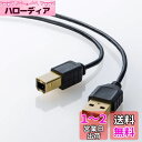 サンワサプライ 極細USBケーブル(USB2.0 A-Bタイプ・ブラック・1m) KU20-SL10BKK(2)