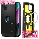 Spigen iPhone14 ケース MagSafe 耐衝撃 米軍MIL規格取得 3層構造 スタンド付き マグネット搭載 カメラ保護 傷防止 衝撃吸収 ワイヤレス充電対応 タフ・アーマー・マグフィット ACS05062 (ブラック)