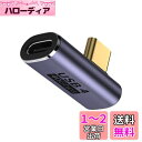 Cablecc 40Gbps ロープロファイル USB4 Type C オス-メス 直角 100W パワーデータ 8K ビデオアダプター ノートパソコン用