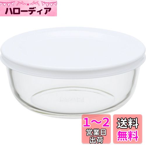 iwaki(イワキ) 耐熱ガラス 保存容器 S 400ml ごはん 1膳 パックぼうる KBC4140-W1