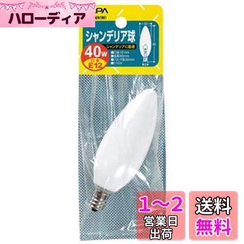  (ELPA) ǥꥢ ŵ  E12  40W ۥ磻 G-73NH(W)