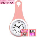 Umora キッチン時計 バスクロック 化粧室 掛け時計 防水 スケルチコントロール (ピンク)