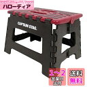 キャプテンスタッグ(CAPTAIN STAG) 踏み台 ステップ 椅子 折りたたみ ステップ Sサイズ レッド UW-1510(3)