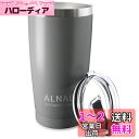 ALNAE タンブラー ふた付き600ml 真空断熱 魔法瓶 二重構造 マグカップ ステンレス コーヒーカップ コンビニマグ 大容量 ビール コーヒー 直接ドリップ グレー