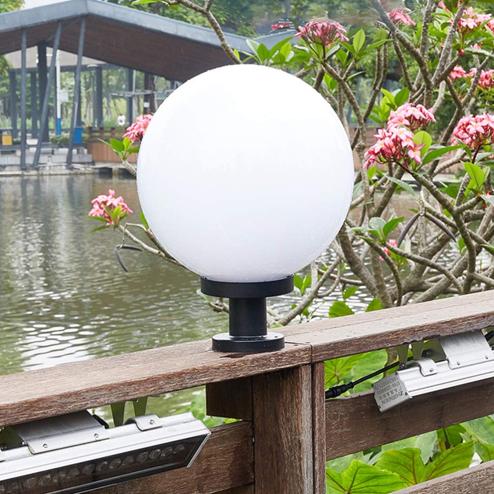 KESYOO 球状 ランプシェード アクリル製 北欧風 丸形 テーブルランプ ペンダントライトシェード 屋外ライト傘 電球傘 交換用 電気スタンドカバー 照明装飾 雰囲気 防水 S