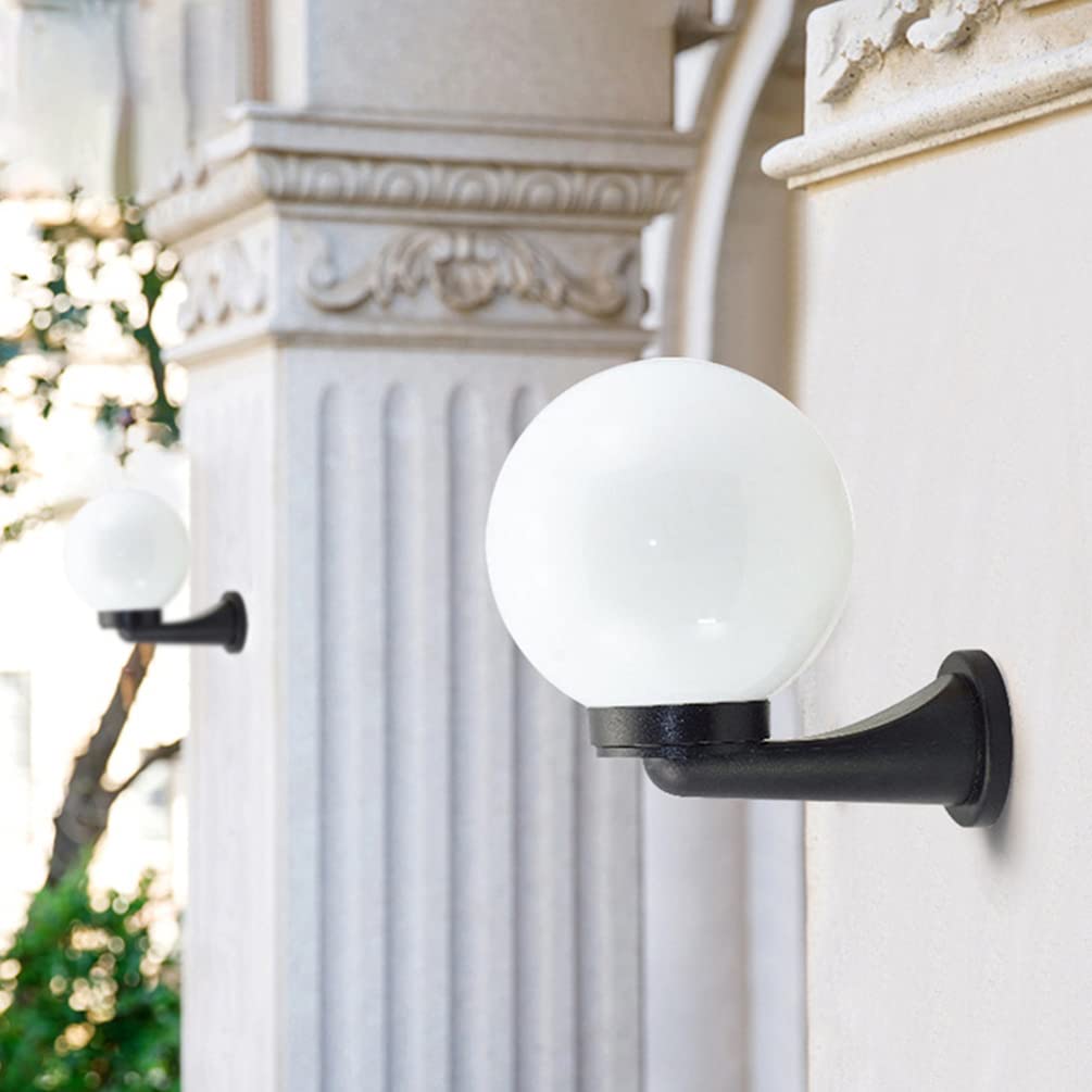 KESYOO 球状 ランプシェード アクリル製 北欧風 丸形 テーブルランプ ペンダントライトシェード 屋外ライト傘 電球傘 交換用 電気スタンドカバー 照明装飾 雰囲気 防水 S