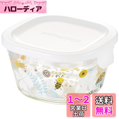 iwaki(イワキ) 耐熱ガラス 密閉容器 シンジカトウ 北欧の庭 角型 200ml B3200-SNF