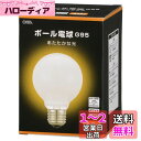 オーム電機 白熱電球 ボール電球形 白熱球 E26 40W形 G95 調光機能対応 フィラメント エジソン電球 ホワイト LB-G9638K-WN 06-0872 OHM